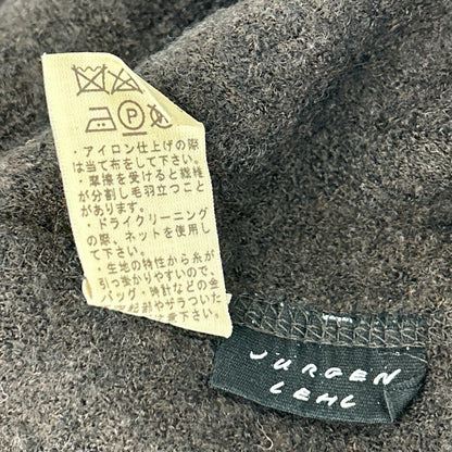 JURGEN LEHL ヨーガンレール ブラウン ウール×コットン×レーヨン 長袖チュニックワンピース ワンピース