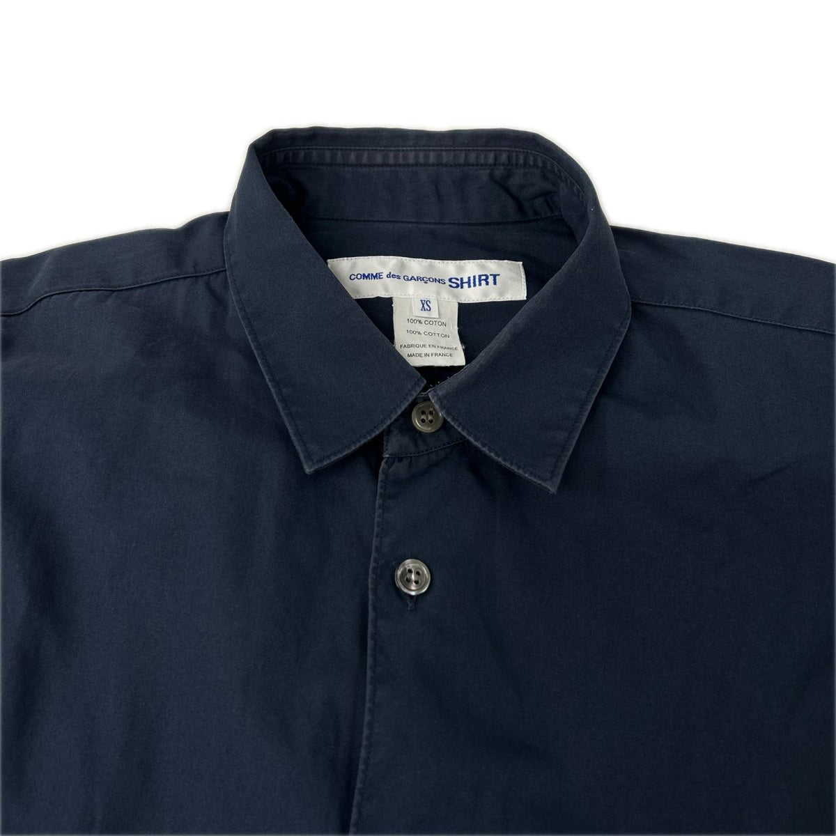 COMMEdesGARCONS SHIRT コムデギャルソンシャツ FO01B201 ネイビー FOREVER 長袖シャツ トップス