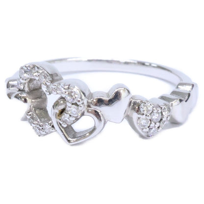 PonteVecchio ポンテヴェキオ K18WG 0.13ct ハートダイヤモンド リング 指輪