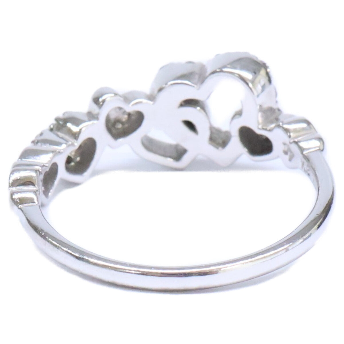 PonteVecchio ポンテヴェキオ K18WG 0.13ct ハートダイヤモンド リング 指輪