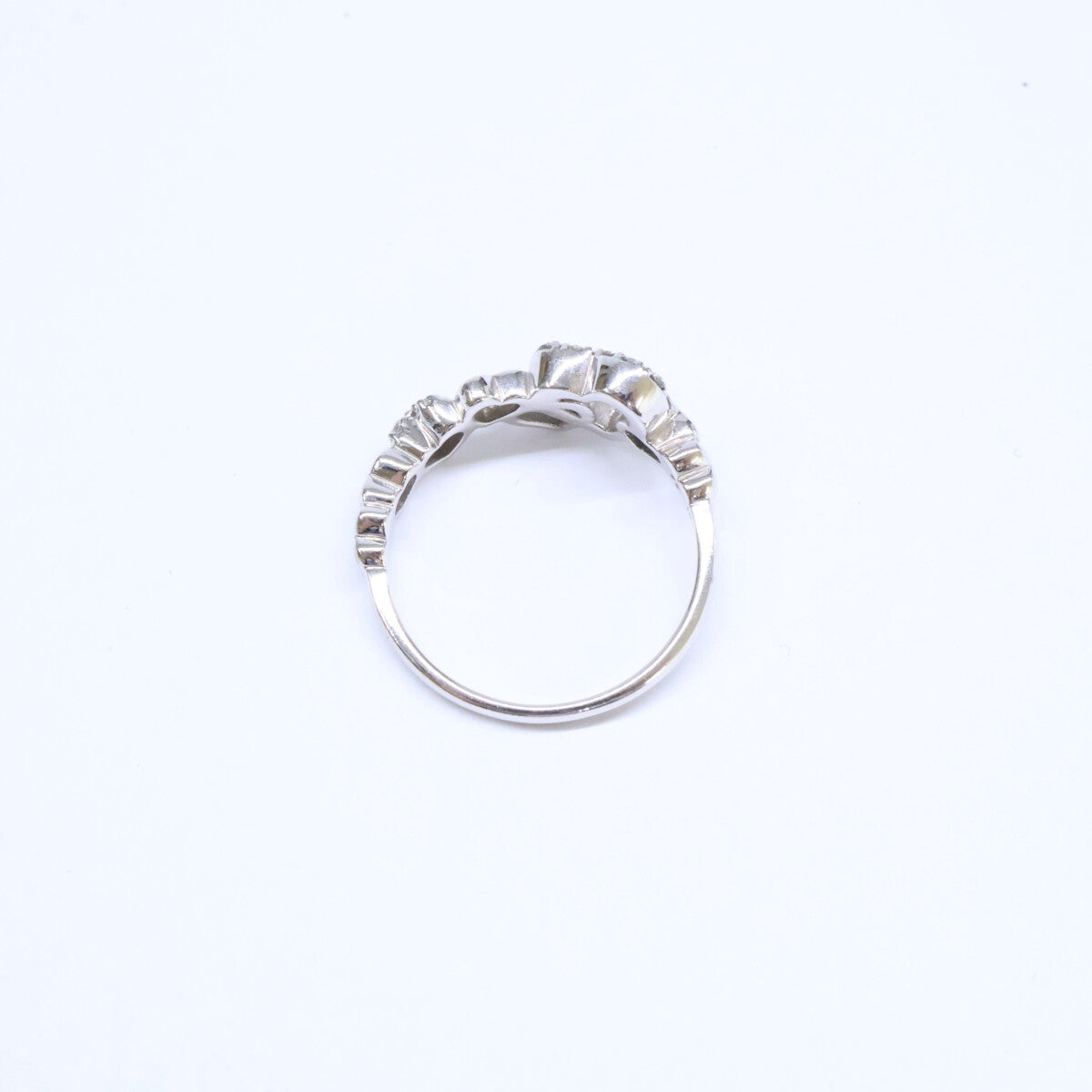 PonteVecchio ポンテヴェキオ K18WG 0.13ct ハートダイヤモンド リング 指輪