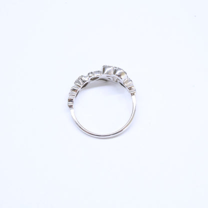 PonteVecchio ポンテヴェキオ K18WG 0.13ct ハートダイヤモンド リング 指輪