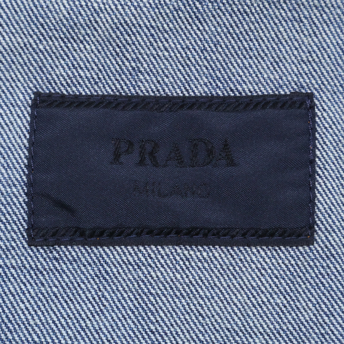 PRADA プラダ 国内正規 23年 GEC067 トライアングルロゴ デニムシャツ ジャケット ジャケット
