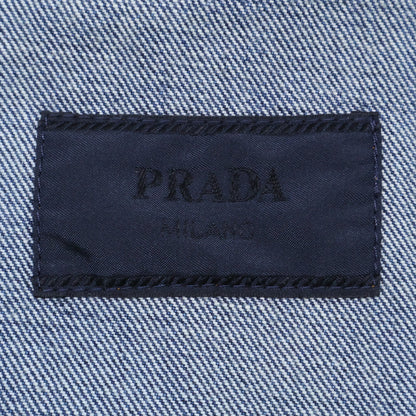PRADA プラダ 国内正規 23年 GEC067 トライアングルロゴ デニムシャツ ジャケット ジャケット