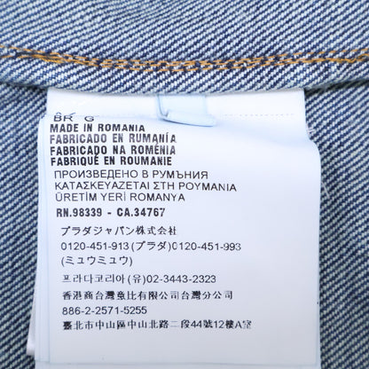PRADA プラダ 国内正規 23年 GEC067 トライアングルロゴ デニムシャツ ジャケット ジャケット