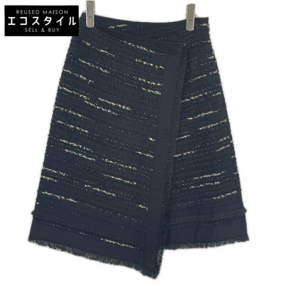 allureville アルアバイル 25年製 202520‐11-120-95-010 ブラック ジオリカラップスカート スカート