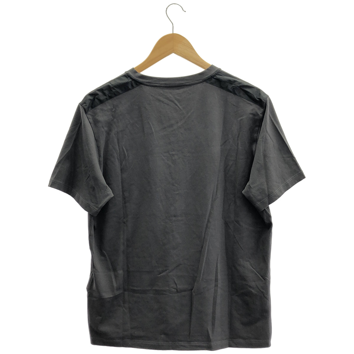 PRADA SPORT プラダスポーツ グレー SJM994 Vネック ナイロン切り替えTシャツ トップス