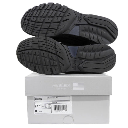 NEW BALANCE ニューバランス 新品同様 Made in USA 992 Core スニーカー シューズ メンズ 黒 ブラック 27.5cm U992TB シューズ