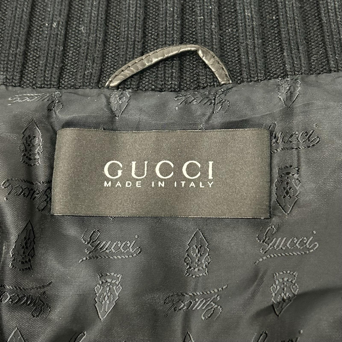 GUCCI グッチ ブラック 171472 マドンナ カウレザーボンバージャケット ジャケット