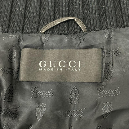 GUCCI グッチ ブラック 171472 マドンナ カウレザーボンバージャケット ジャケット