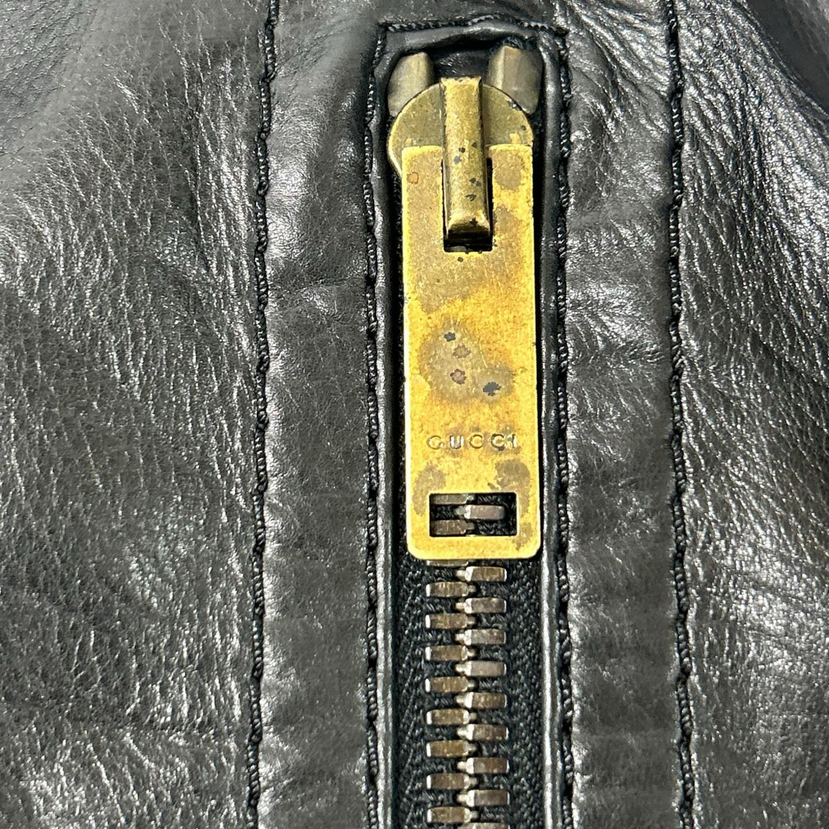 GUCCI グッチ ブラック 171472 マドンナ カウレザーボンバージャケット ジャケット