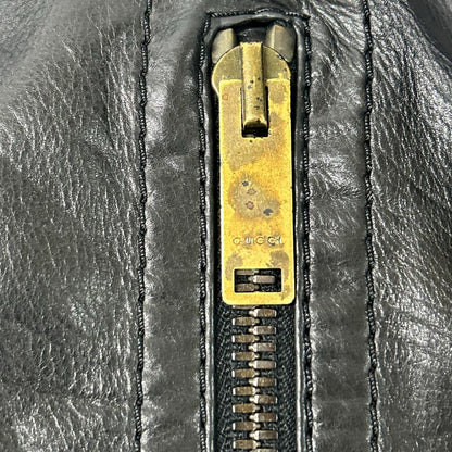 GUCCI グッチ ブラック 171472 マドンナ カウレザーボンバージャケット ジャケット