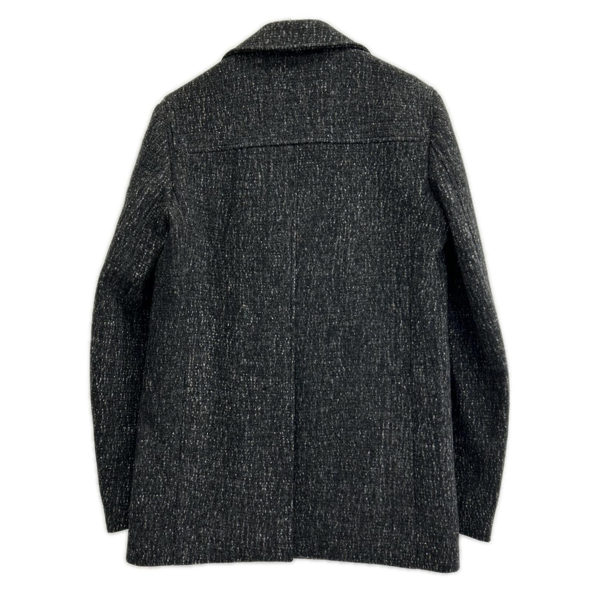 Dior HOMME ディオールオム クリスヴァンアッシュ期　グレー 233C418A2242 ツイード ダブルブレスト ピーコート コート