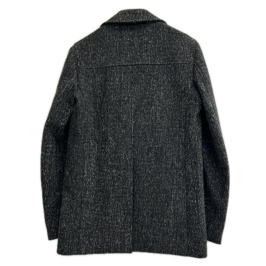 Dior HOMME ディオールオム クリスヴァンアッシュ期　グレー 233C418A2242 ツイード ダブルブレスト ピーコート コート