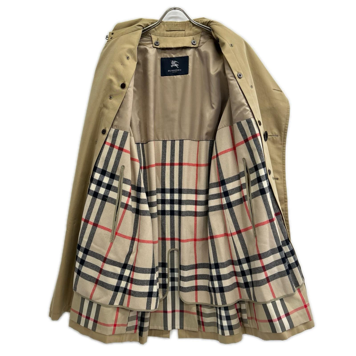 Burberry LONDON バーバリーロンドン ベージュ A1A19-877-42 ライナー付き トレンチコート コート