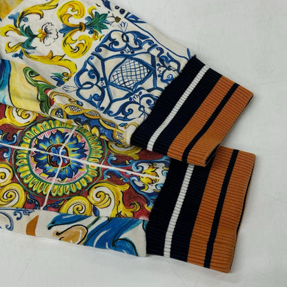 DOLCE&GABBANA ドルチェアンドガッバーナ イエロー系 総柄 マヨリカ パーカー トップス