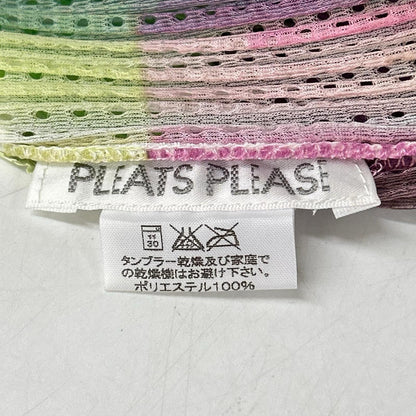 PLEATS PLEASE プリーツプリーズ 11年製 PP12-JH611 マルチカラー ノースリーブ ワンピース ワンピース