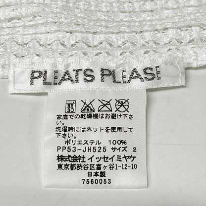 PLEATS PLEASE プリーツプリーズ 15年製 PP53-JH525 ホワイト ノースリーブワンピース ワンピース
