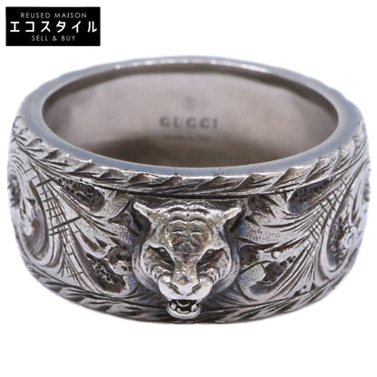 GUCCI グッチ Ag925 キャットヘッド アラベスクモチーフ リング 指輪