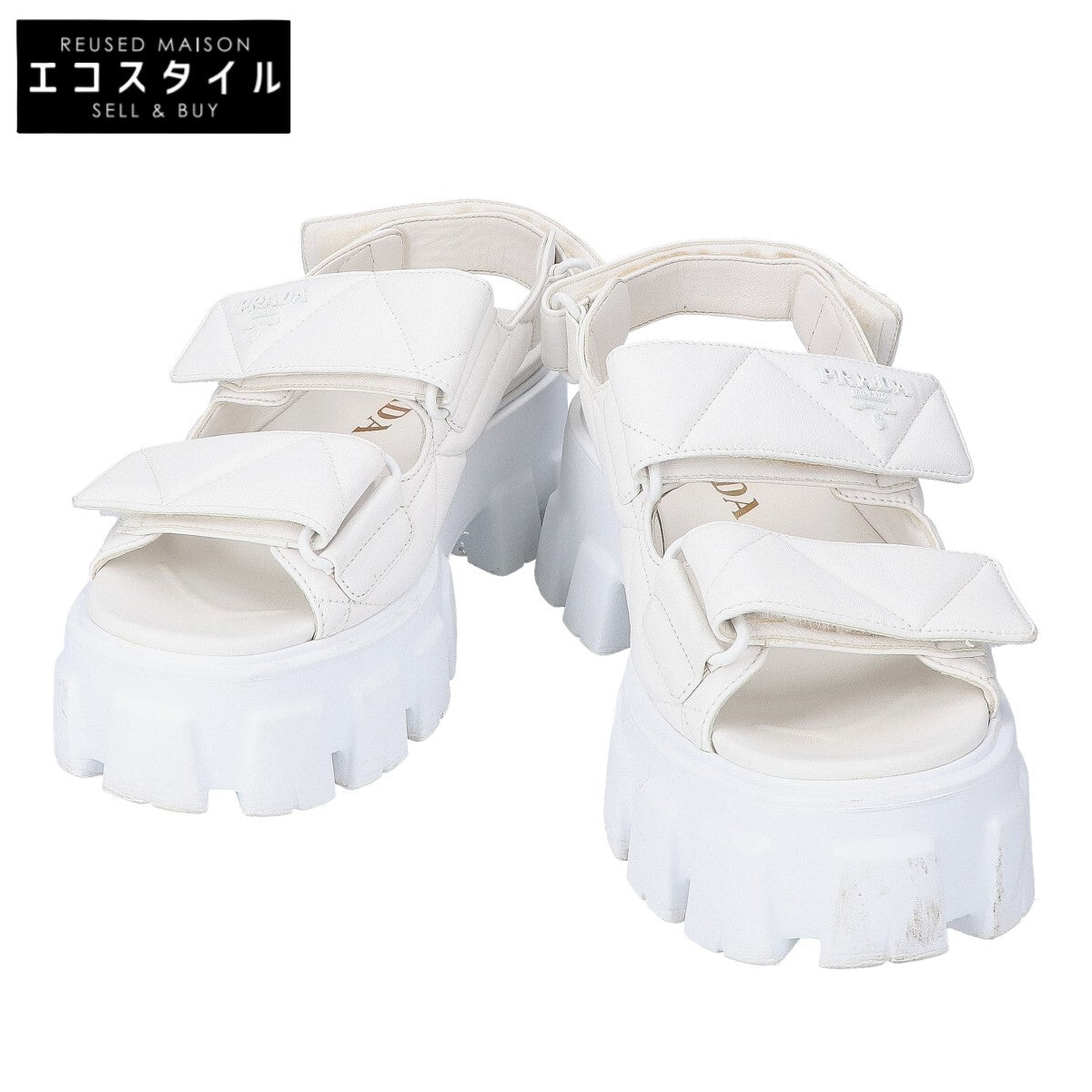 PRADA プラダ モノリス ナッパレザー サンダル シューズ