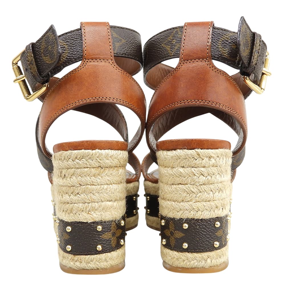 LOUIS VUITTON ルイヴィトン バウンダリー・ラインサンダル シューズ レディース ブラウン 35 1/2 シューズ