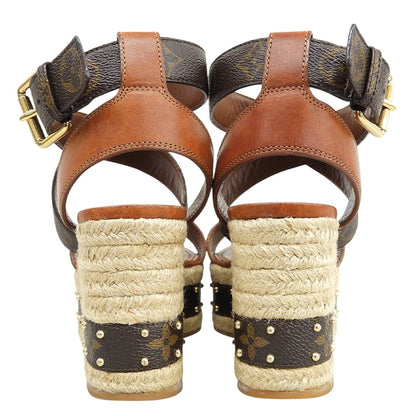 LOUIS VUITTON ルイヴィトン バウンダリー・ラインサンダル シューズ レディース ブラウン 35 1/2 シューズ