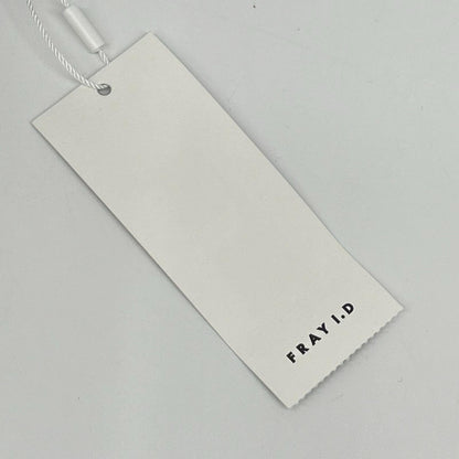 FRAY I.D フレイアイディー ホワイト×ブラック　FWFO262092　バックスリットジャガードワンピース ワンピース