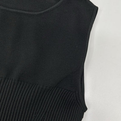 FRAY I.D フレイアイディー ブラック×ホワイト FWNO262031 ホールガーメントニットワンピ ワンピース