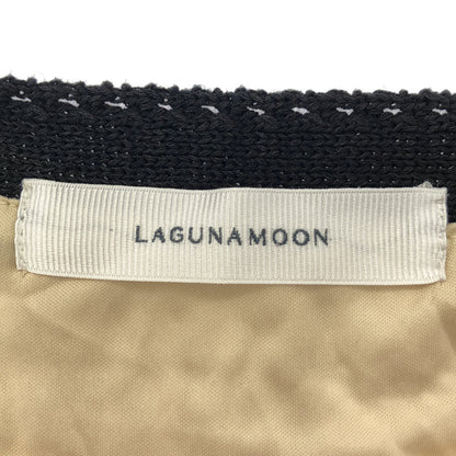 LagunaMoon ラグナムーン ベージュ×ブラック 0326ー30302301 ニットキャミワンピース トップス