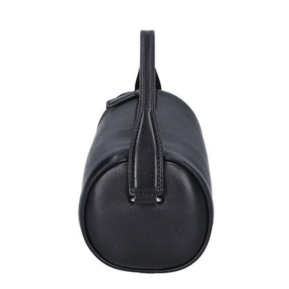 THE ROW ザ ロウ 美品 ソフトナッパレザー エンボスロゴ 90s round bag ハンドバッグ