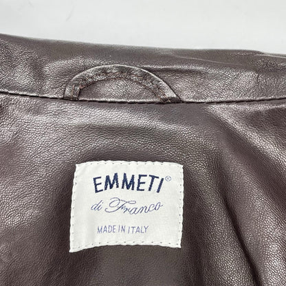 EMMETI エンメティー ×BEAMS 24-18-0208-309 ブラウン ラムスキン レザージャケット ジャケット