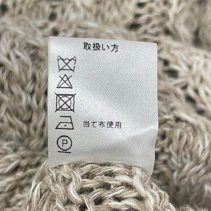PEREGRINE ペレグリン ベージュ L160-CO40 リネンコットン ケーブル ニットセーター トップス
