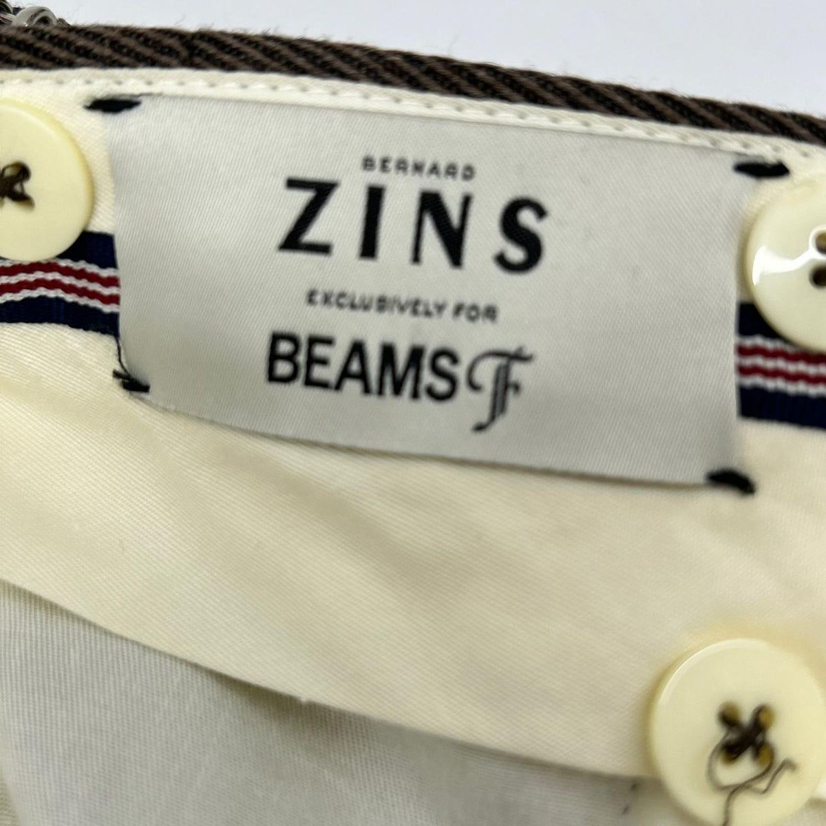 BERNARD ZINS ベルナールザンス 【BEAMS F別注】21-23-0558-727 ブラウン 2インプリーツスラックス ボトムス