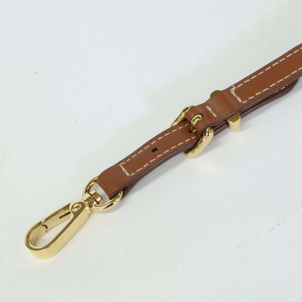 MIUMIU ミュウミュウ 【美品】5TL510_ACRT_F0Q7Z レザー/コード/メタル トリック キーリング