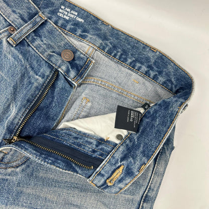 CELINE セリーヌ ブルー N778 206T 08PI ウェスリーデニムパンツ ストレートパンツ ボトムス