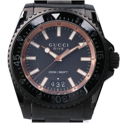 GUCCI グッチ 【美品】YA136213 / 136.2 Gダイヴ デイト クオーツ 腕時計