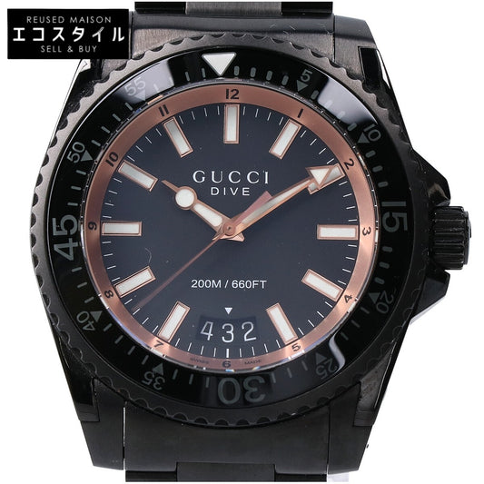 GUCCI グッチ 【美品】YA136213 / 136.2 Gダイヴ デイト クオーツ 腕時計