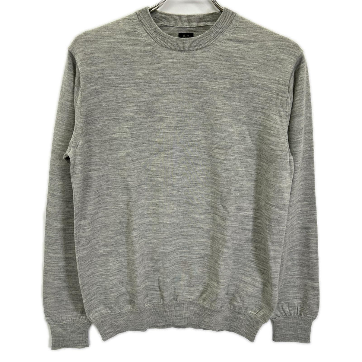 BATONER バトナー ウール グレー Essential SUPERIOR HIGH GAUGE MERINO クルーネック トップス
