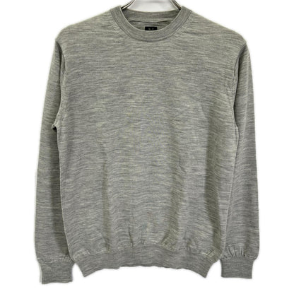 BATONER バトナー ウール グレー Essential SUPERIOR HIGH GAUGE MERINO クルーネック トップス