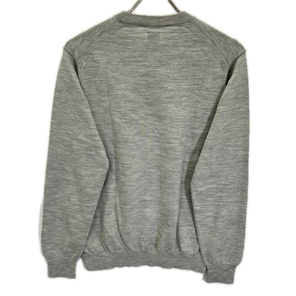 BATONER バトナー ウール グレー Essential SUPERIOR HIGH GAUGE MERINO クルーネック トップス