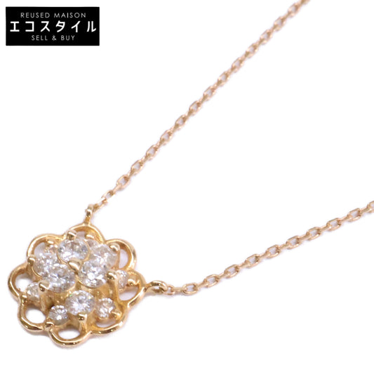 TOCCA トッカ K18 D0.17ct ダイヤモンド フラワーモチーフ ネックレス