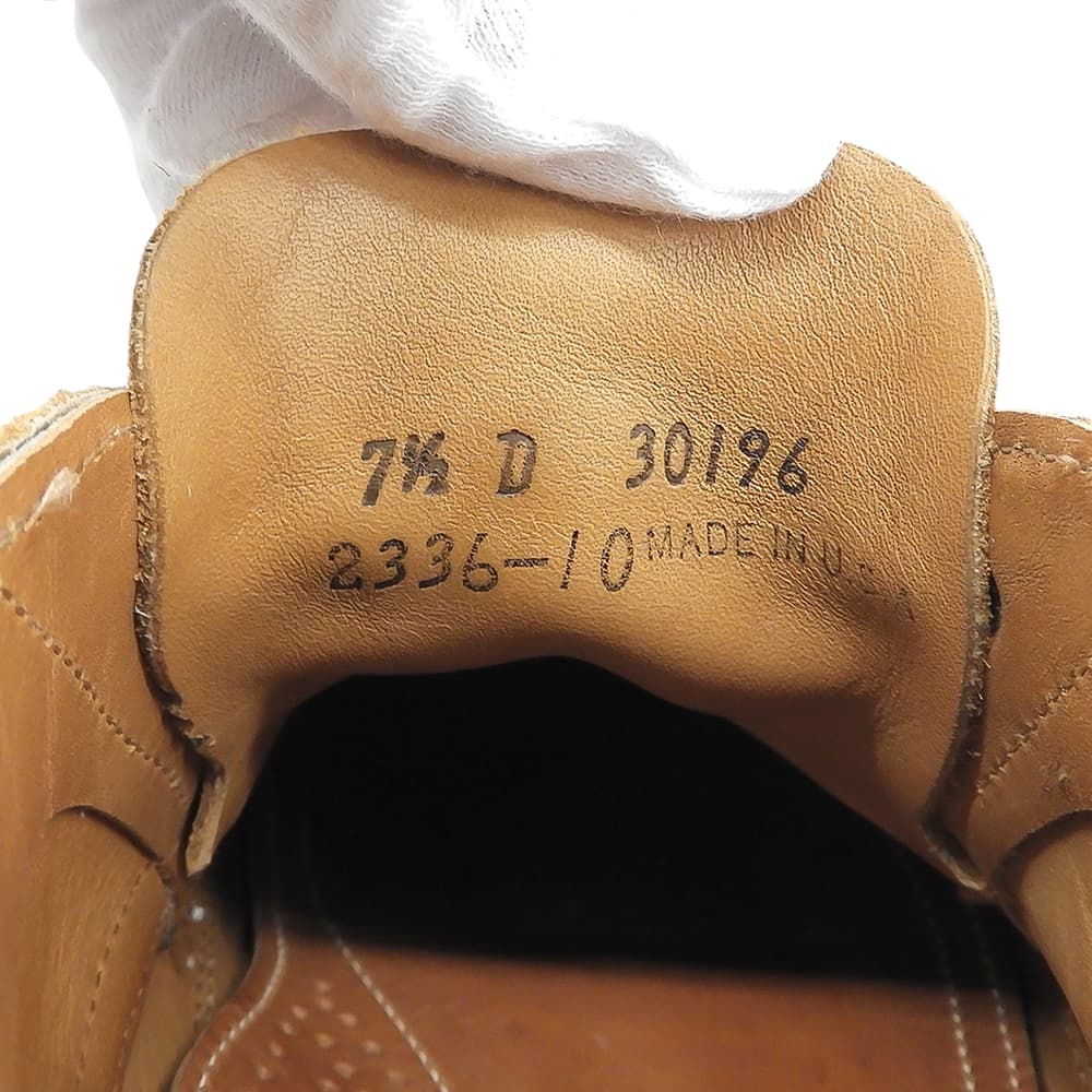 OAK STREET BOOTMAKERS オークストリート USA製 スエード モカシンシューズ メンズ ブラウン 7 1/2 シューズ