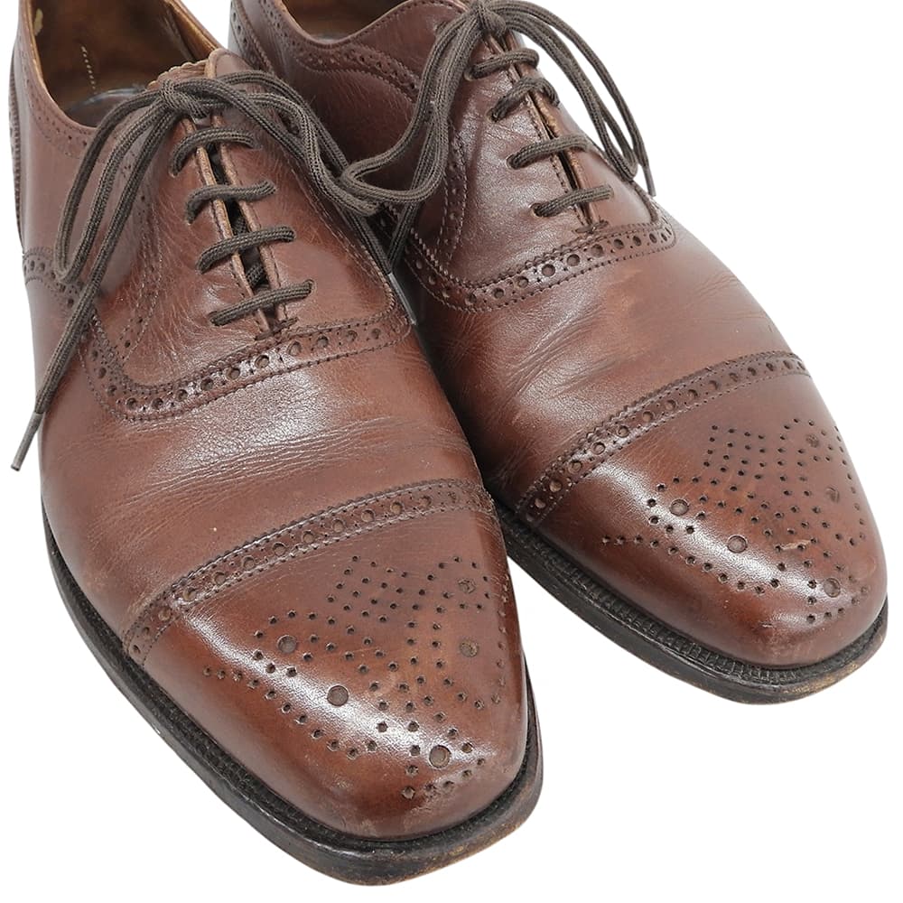 Crockett&Jones クロケット＆ジョーンズ CHAIRMAN 14B ストレートチップ シューズ メンズ ブラウン 5 1/2E シューズ