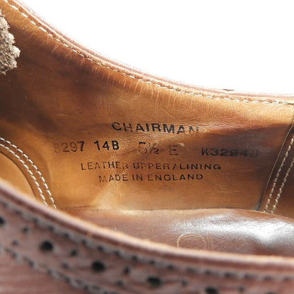 Crockett&Jones クロケット＆ジョーンズ CHAIRMAN 14B ストレートチップ シューズ メンズ ブラウン 5 1/2E シューズ