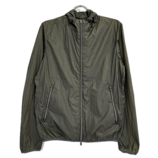 HERNO ヘルノ GI0215U-12314 カーキ ウルトラライトタスランナイロンジップフーディーブルゾン ジャケット