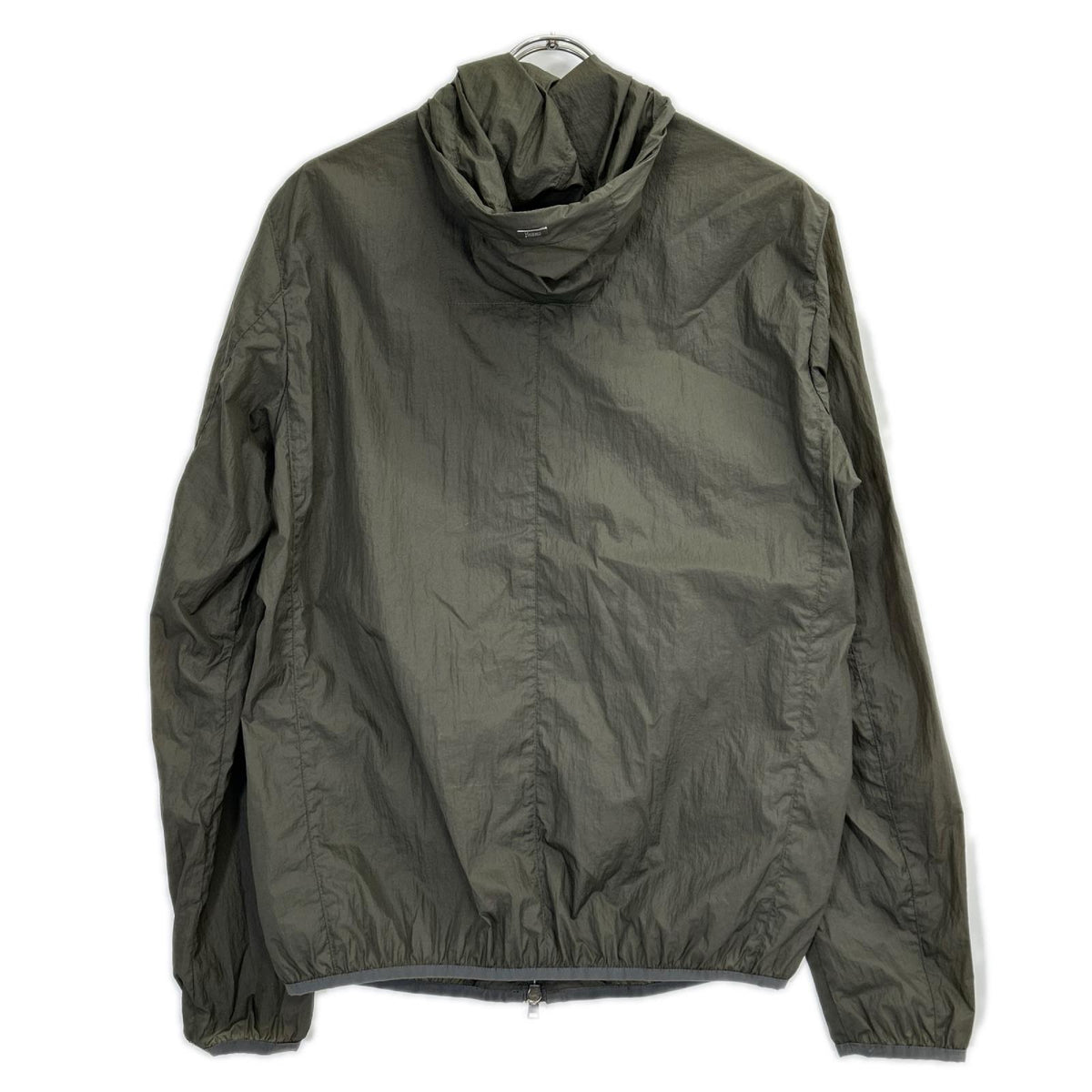 HERNO ヘルノ GI0215U-12314 カーキ ウルトラライトタスランナイロンジップフーディーブルゾン ジャケット