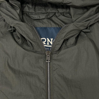 HERNO ヘルノ GI0215U-12314 カーキ ウルトラライトタスランナイロンジップフーディーブルゾン ジャケット