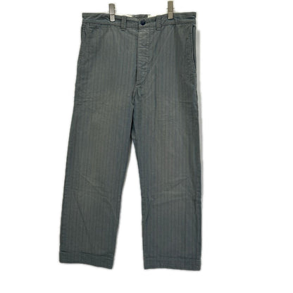 RRL ダブルアールエル 0200015339　ブルー ストライプ ストレートパンツ ボトムス