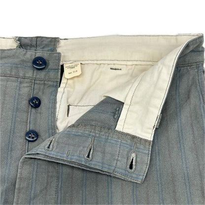 RRL ダブルアールエル 0200015339　ブルー ストライプ ストレートパンツ ボトムス