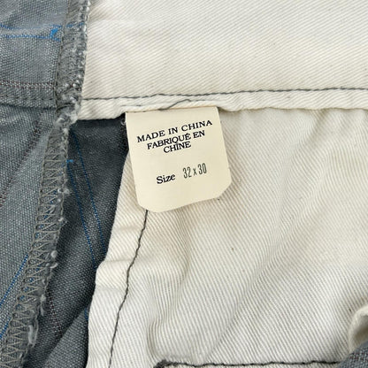 RRL ダブルアールエル 0200015339　ブルー ストライプ ストレートパンツ ボトムス